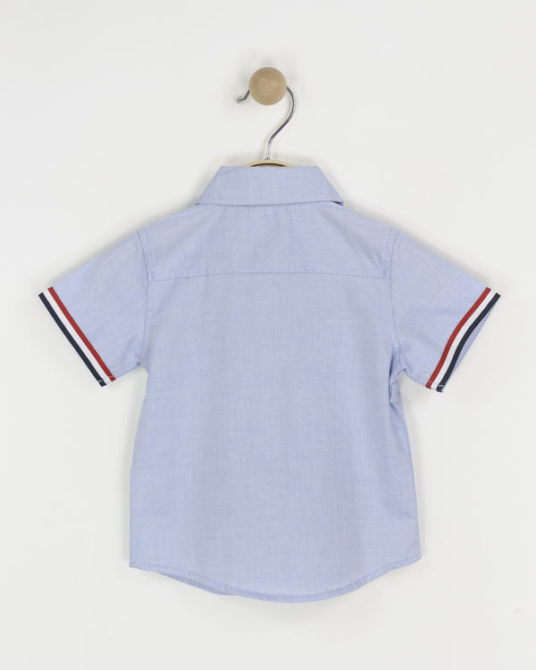 Picture of YF624 BOYS COTTON SHIRT WITH STRIPES ON THE SLEEVE